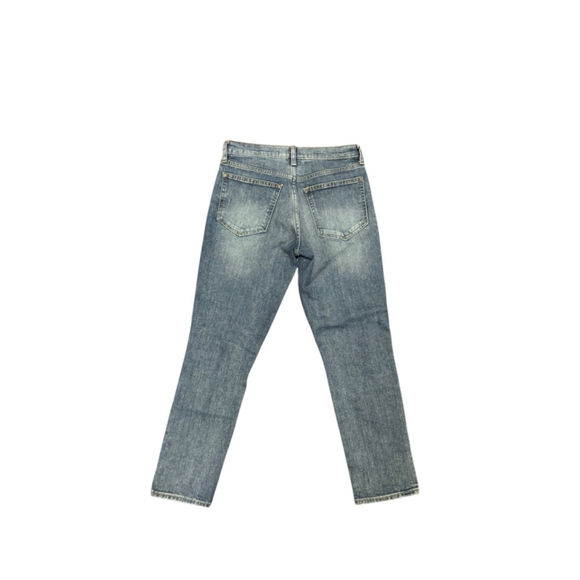 Gap Women’s Best Girlfriend Dark Wash Faded Distressed Denim Jeans Size 25R - Picture 8 of 8